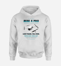 Thumbnail for DJI Mini 4 Pro design on white hoodie single side
