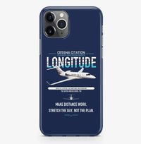 Thumbnail for Cessna Citation Longitude design on navy blue magsafe iphone case, for iPhone Pro Max