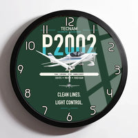 Thumbnail for Tecnam P2002 Sierra MkII design on dark green framed wall clock