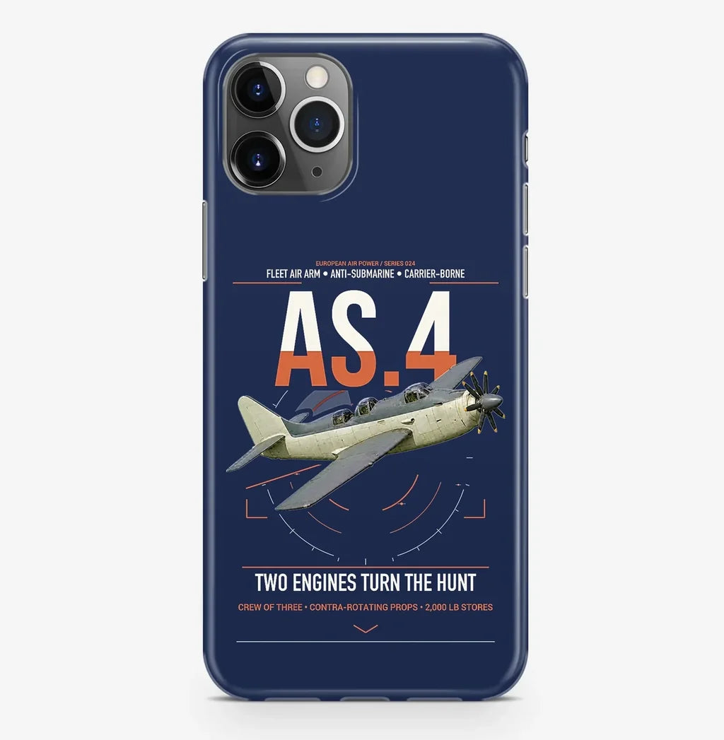 Fairey Gannet AS.4 design on navy blue magsafe iphone case, for iPhone Pro Max