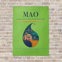 Thumbnail for Manaus - Eduardo Gomes International Airport MAO - Canvas No Frame - Light Green