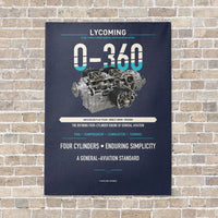 Thumbnail for O-360 vertical canvas print - no frame - navy blue background