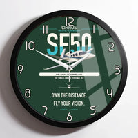 Thumbnail for Cirrus Vision Jet G2+ design on dark green framed wall clock
