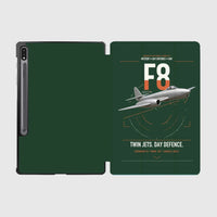 Thumbnail for Gloster Meteor F8 design on dark green samsung tablet tablet case