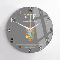 Thumbnail for Wattay International Airport Vientiane VTE Wall-Clock No-Frame - Gray