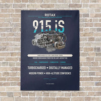 Thumbnail for 915 iS vertical canvas print - no frame - navy blue background
