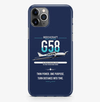 Thumbnail for Beechcraft Baron G58 design on navy blue magsafe iphone case, for iPhone Pro Max