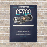Thumbnail for CF700 vertical canvas print - no frame - navy blue background