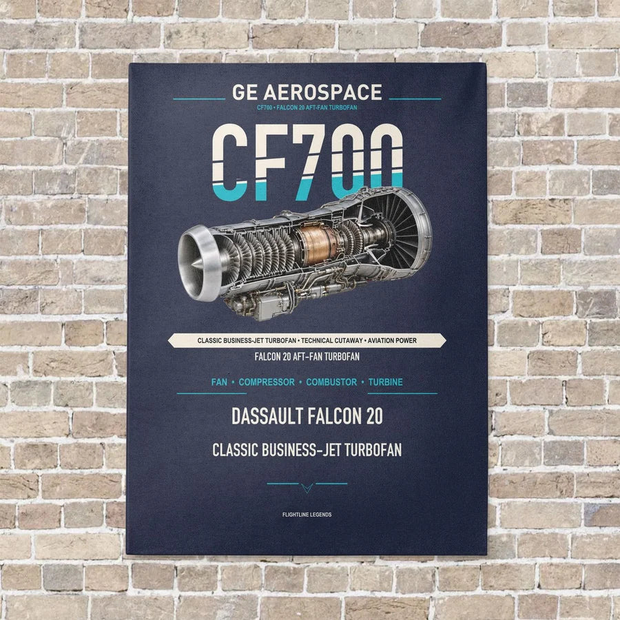 CF700 vertical canvas print - no frame - navy blue background