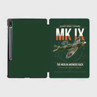 Thumbnail for Supermarine Spitfire Mk IX design on dark green samsung tablet tablet case