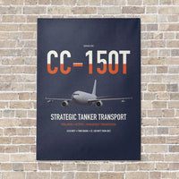 Thumbnail for Airbus CC-150T Polaris vertical canvas print - no frame - navy blue background