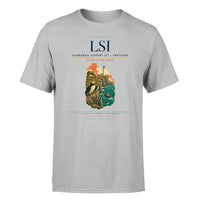 Thumbnail for Sumburgh Airport (LSI) T-Shirt single-side front print in Light Gray | sumburgh-airport-lsi-double-side-t-shirt