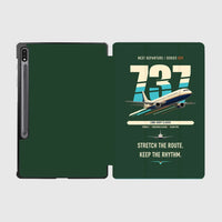 Thumbnail for Boeing 737-400 Classic design on dark green samsung tablet tablet case