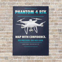 Thumbnail for DJI Phantom 4 RTK vertical canvas print - no frame - navy blue background