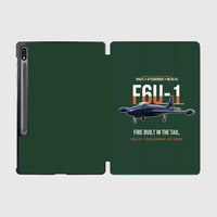 Thumbnail for F6U-1 Pirate Fire Built in the Tail design on dark green samsung tablet tablet case