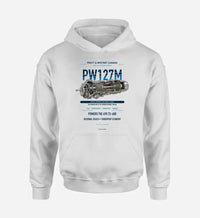 Thumbnail for PW127M design on white hoodie single side