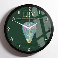 Thumbnail for Leon-Mba International Airport (LBV) design on dark green framed wall clock