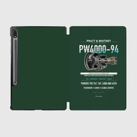 Thumbnail for PW4000-94 design on dark green samsung tablet tablet case