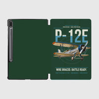 Thumbnail for Boeing P-12E design on dark green samsung tablet tablet case