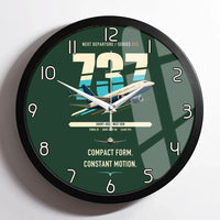 Thumbnail for Boeing 737-700 NG design on dark green framed wall clock