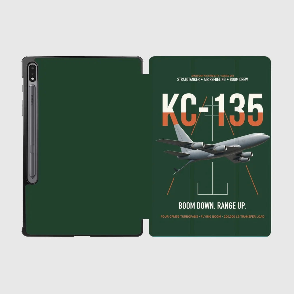 KC-135 STRATOTANKER design on dark green samsung tablet tablet case