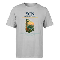 Thumbnail for Saarbrucken Airport (SCN) T-Shirt single-side front print in Light Gray | saarbrucken-airport-scn-double-side-t-shirt