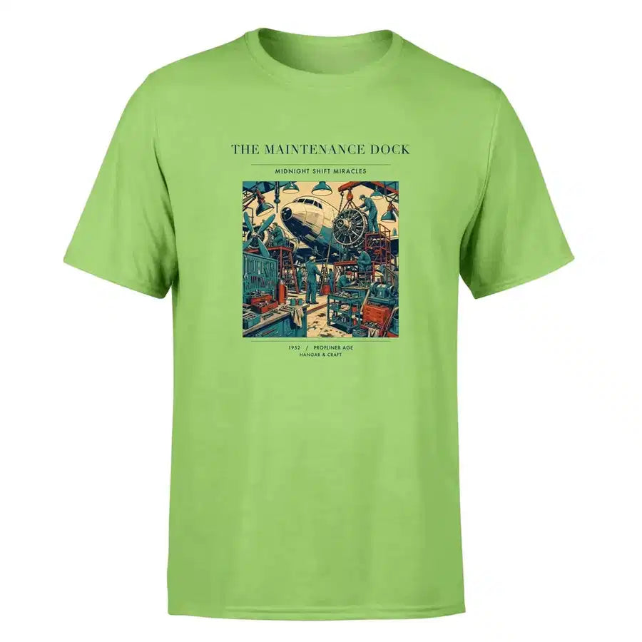 VINTAGE G4094 - The Maintenance Dock - Premium T-Shirt design on lightgreen premium t shirt