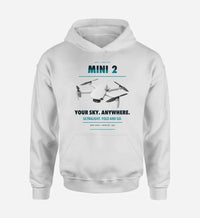 Thumbnail for DJI Mini 2 design on white hoodie single side