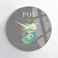 Thumbnail for Piarco International Airport POS Wall-Clock No-Frame - Gray