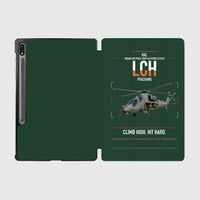 Thumbnail for HAL LCH Prachand design on dark green samsung tablet tablet case