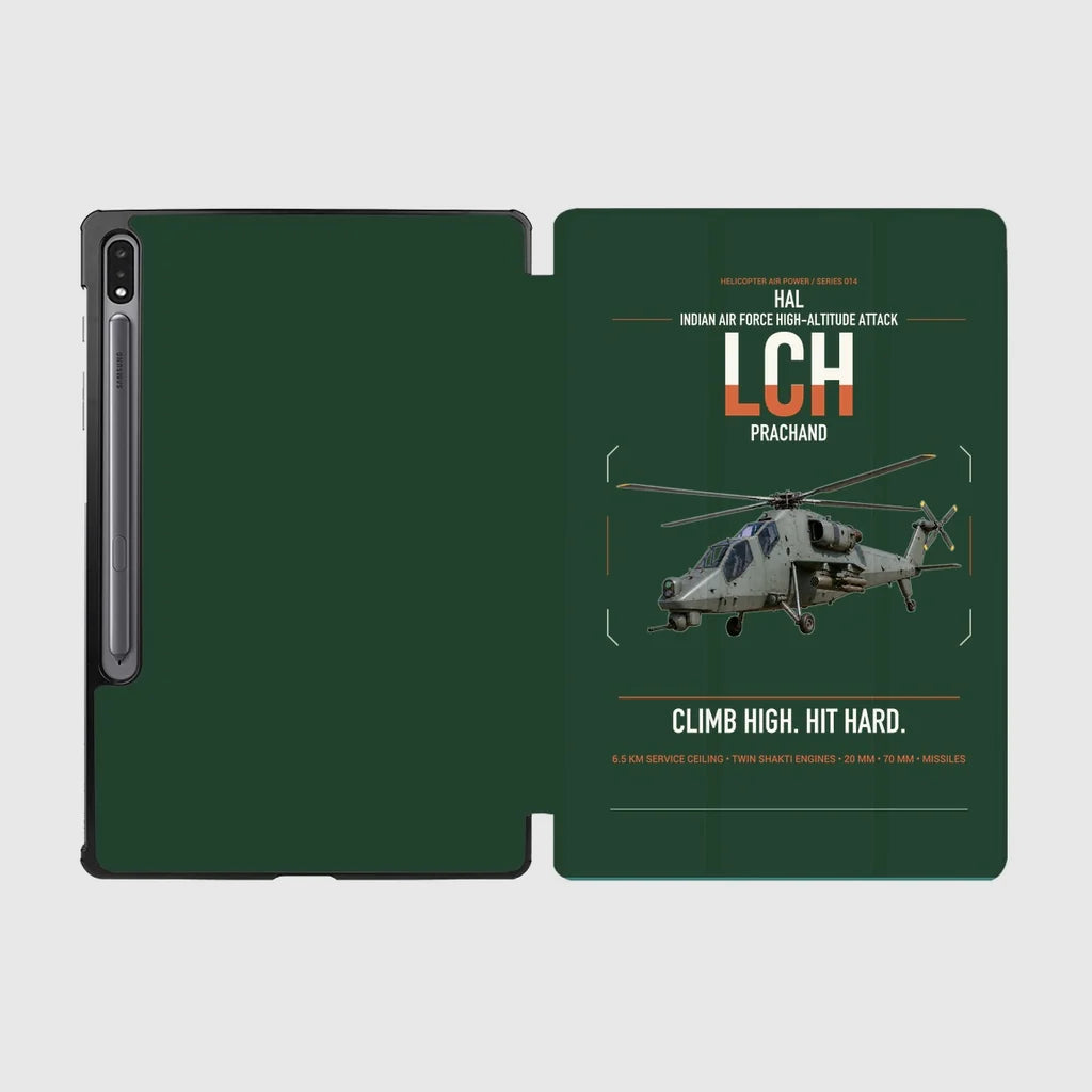 HAL LCH Prachand design on dark green samsung tablet tablet case