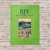 Thumbnail for Milas-Bodrum Airport BJV - Canvas No Frame - Light Green