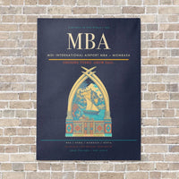 Thumbnail for Moi International Airport MBA — Mombasa vertical canvas print - no frame - navy blue background
