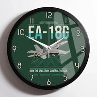 Thumbnail for EA-18G Growler design on dark green framed wall clock