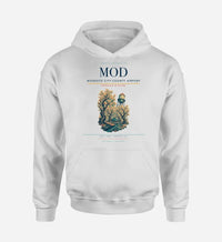 Thumbnail for Modesto City-County Airport (MOD) design on white hoodie single-side print