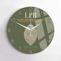 Thumbnail for El Alto International Airport LPB Wall-Clock No-Frame - Green Army