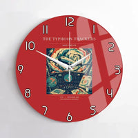 Thumbnail for VINTAGE G4091 - The Typhoon Trackers - Designed Wall Clocks design on red no-frame