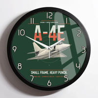 Thumbnail for A-4E Skyhawk design on dark green framed wall clock