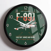 Thumbnail for F-89J Scorpion design on dark green framed wall clock
