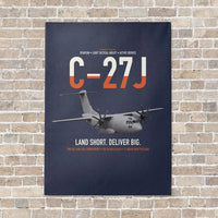 Thumbnail for C-27J Spartan vertical canvas print - no frame - navy blue background