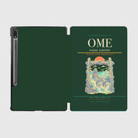 Thumbnail for Nome Airport (OME) design on dark green samsung tablet tablet case