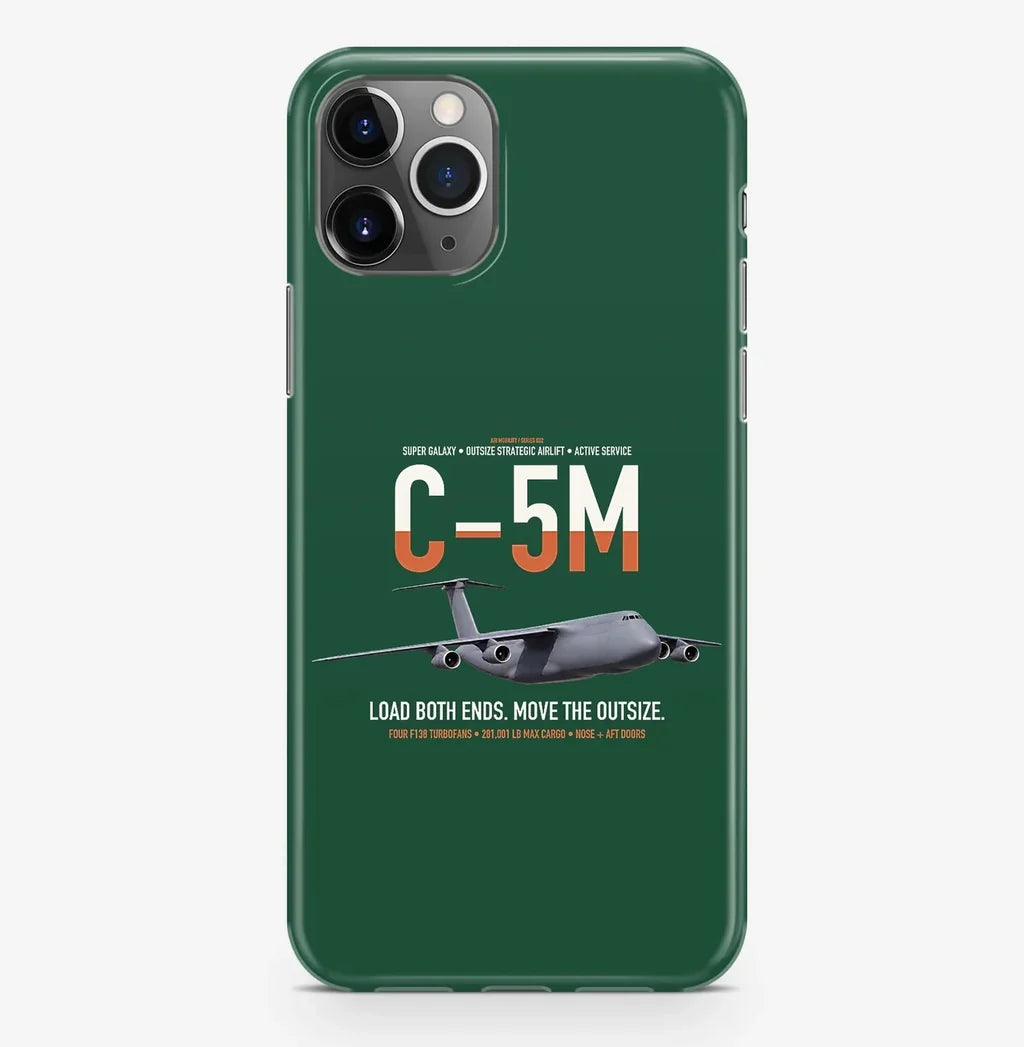 C-5M Super Galaxy design on dark green magsafe iphone case, for iPhone Pro Max