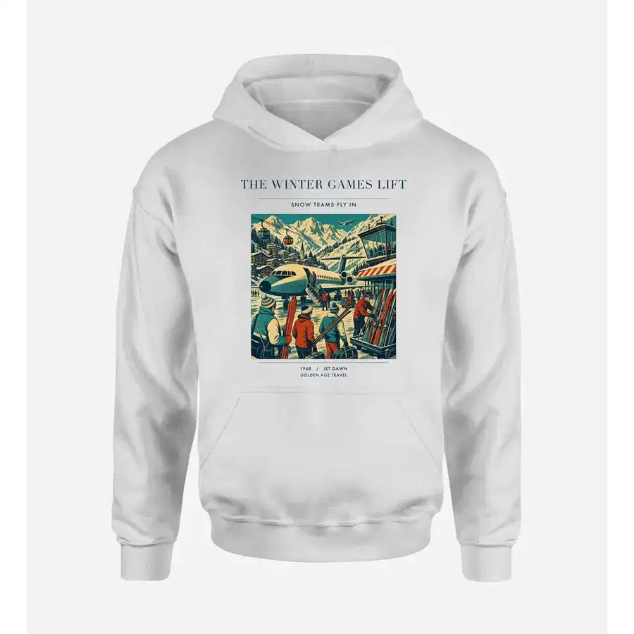 VINTAGE G4130 - The Winter Games Lift - Premium Hoodie design on white premium