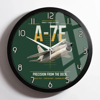 Thumbnail for A-7E Corsair II design on dark green framed wall clock