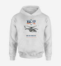 Thumbnail for Bell AH-1Z Viper design on white double-side hoodie, single-side print