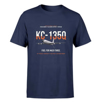 Thumbnail for KC-135Q Blackbird Tanker design on navy blue double-side t-shirt, single-side print