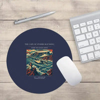 Thumbnail for VINTAGE G4494 - The Cape Of Storms Rounding - Designed Mouse Pads design on navyblue round