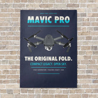 Thumbnail for DJI Mavic Pro vertical canvas print - no frame - navy blue background