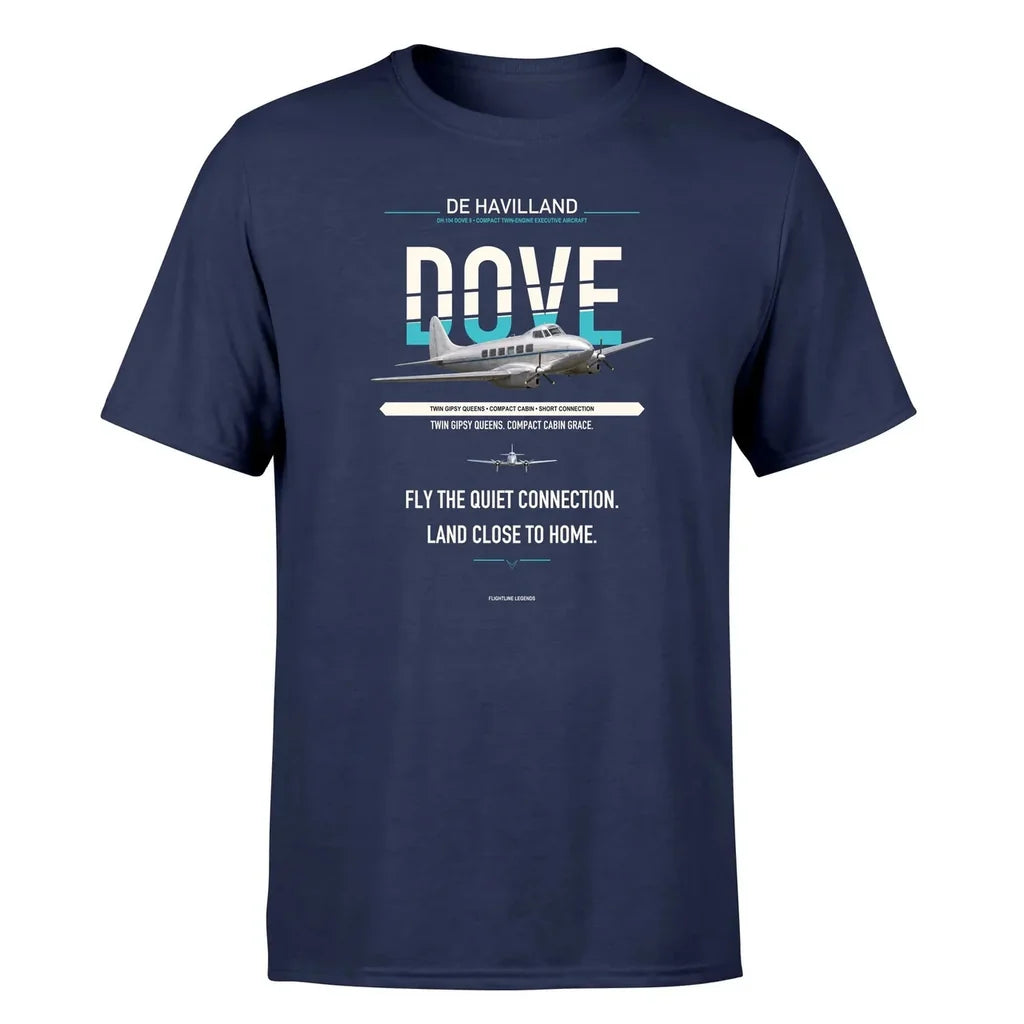 de Havilland DH.104 Dove 8 design on navy blue single side