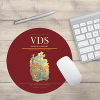 Thumbnail for Vadsø Airport (VDS) design on dark red round mouse pad